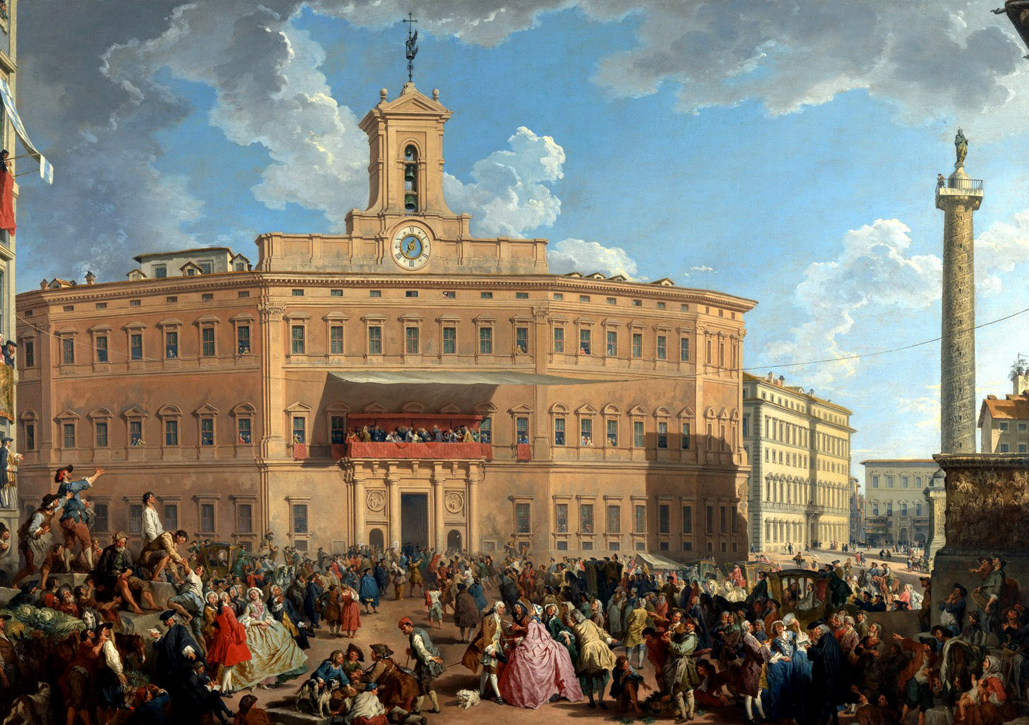 Giovanni Paolo Pannini,Lotterie sur la Piazza di Montecitorio ( ?, avant 1765, date indéterminée)